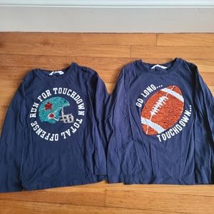 H&M boys long sleeve Tee with reversible sequin.